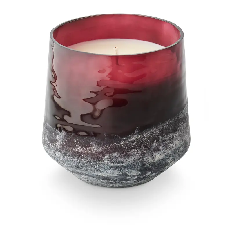 Oleander Oak Baltic Glass Candle 1