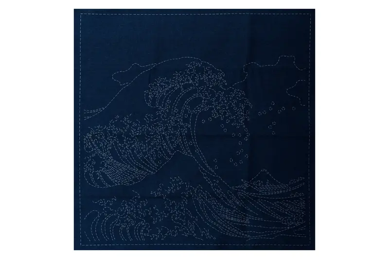 Olympus Sashiko Sampler, Great Wave 1