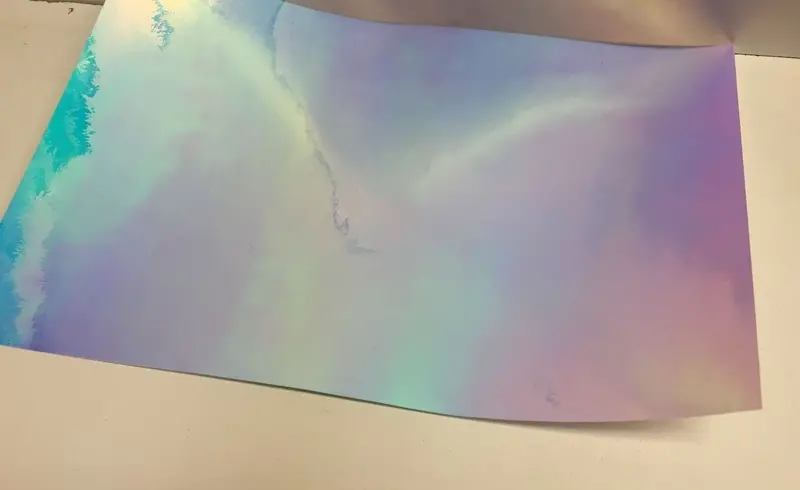 Opal Blue Mystique / Chameleon Color Changing Vinyl, Nice Heavy 3.5 Mil Thick Vinyl 1