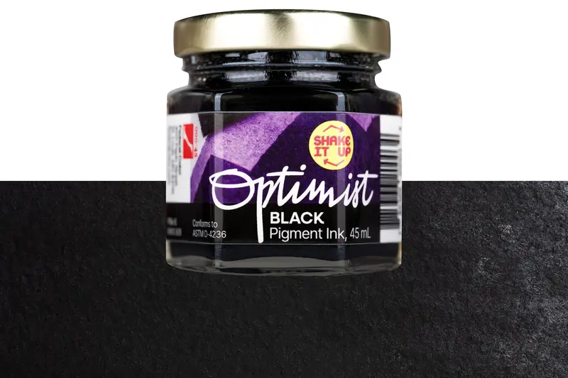 Optimist Pigment Ink, #000 Black, 45 Ml Inkwell 1