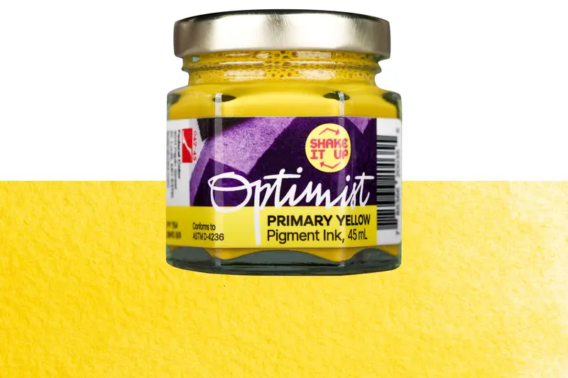 Optimist Pigment Ink, #047 Primary Yellow, 45 Ml Inkwell 1