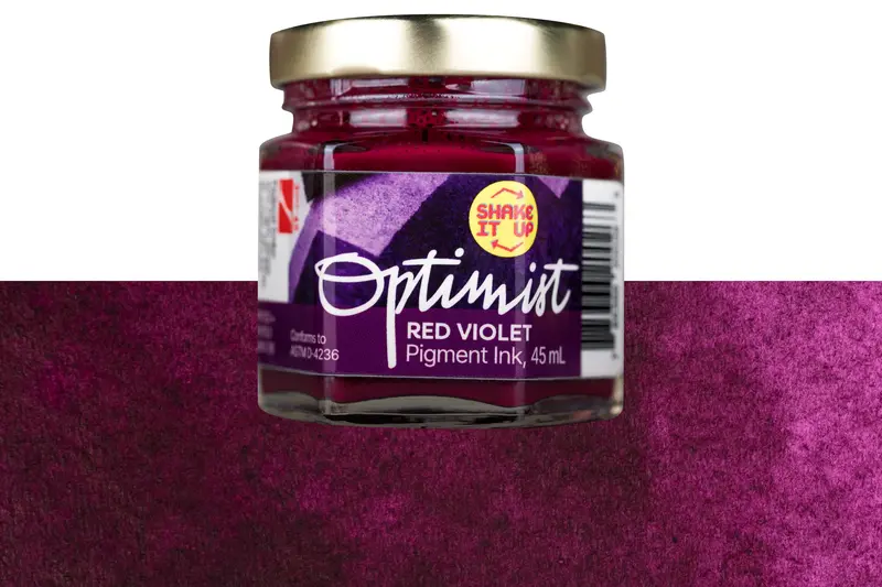 Optimist Pigment Ink, #300 Red Violet, 45 Ml Inkwell 1