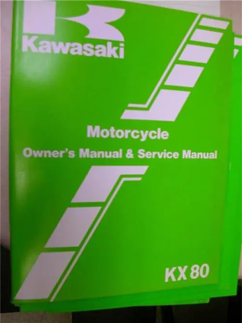 Original Kawasaki Kx80 E3 F3 Kx80e Kx80f Owners Service Manual 99920-1290 Book (Man-G) 1