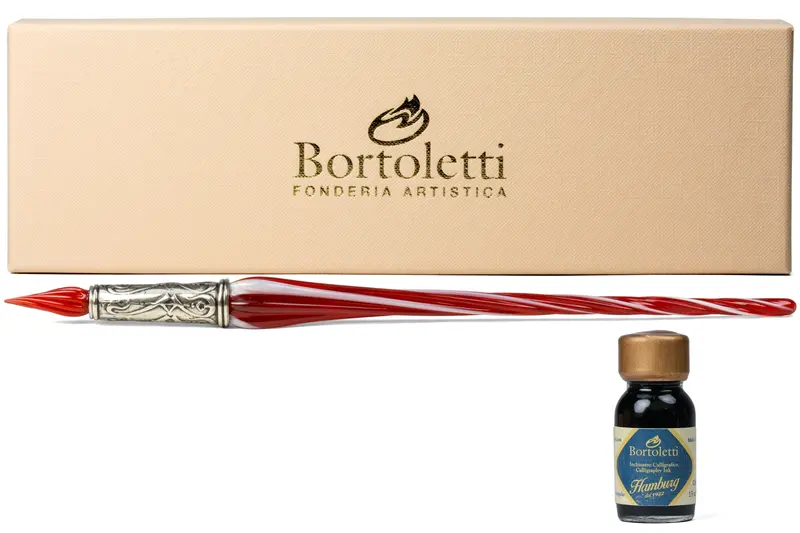 Orseolo Glass Pen Set, Red 1