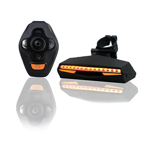 Pawaca Usb Rechargeable Led Bike Tail Light Wireless Remote Control Waterproof Ultra Bright Bicycle Rear Light Warning Light For Cycling Safety 1