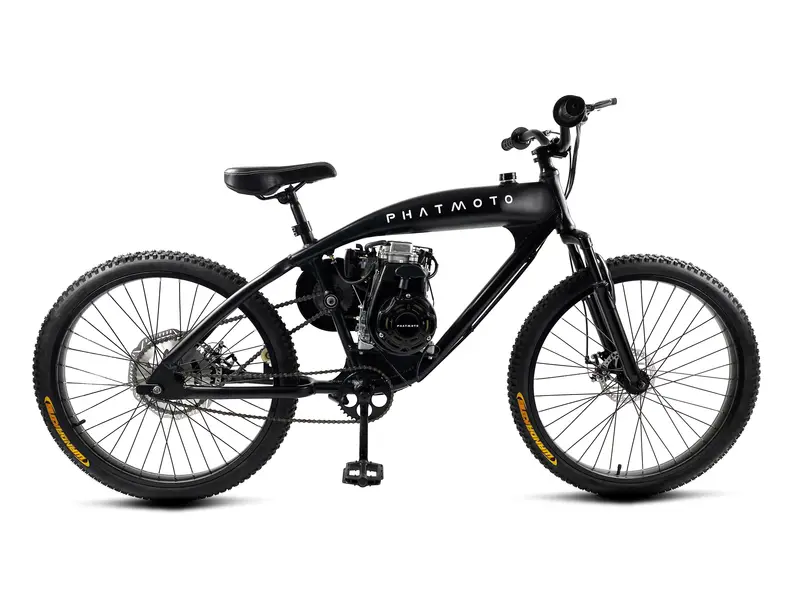 Phatmoto™ Rover 2021 - 79Cc Motorized Bicycle With Hilliard Clutch (Matte Black) 1