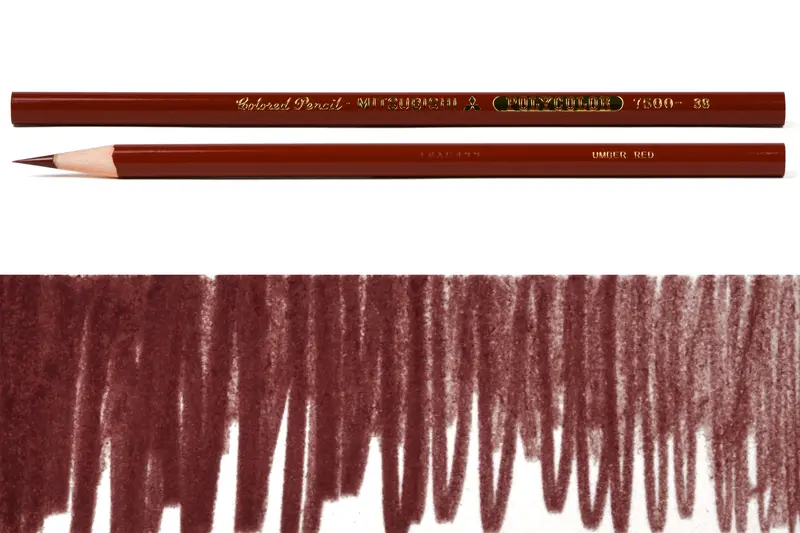 Polycolor Colored Pencils, #38 Umber Red 1