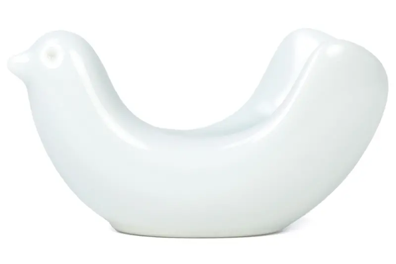 Porcelain Dove Brush Rest 1