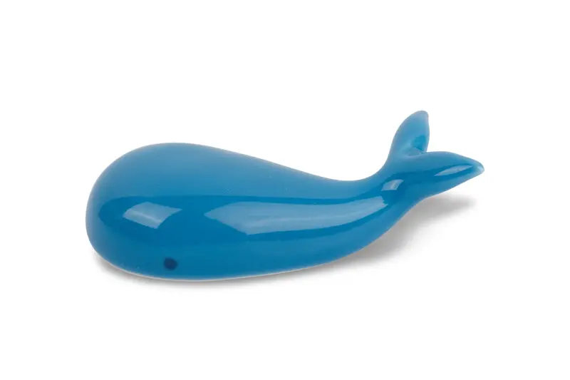 Porcelain Whale Brush Rest, Blue 1