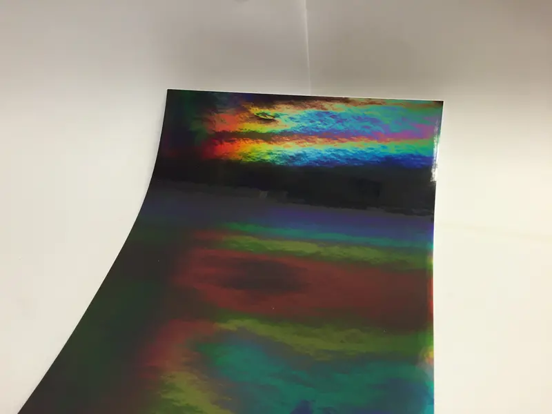 Rainbow Car Wrap, Stretchable Holographic Vinyl, Oilslick 2