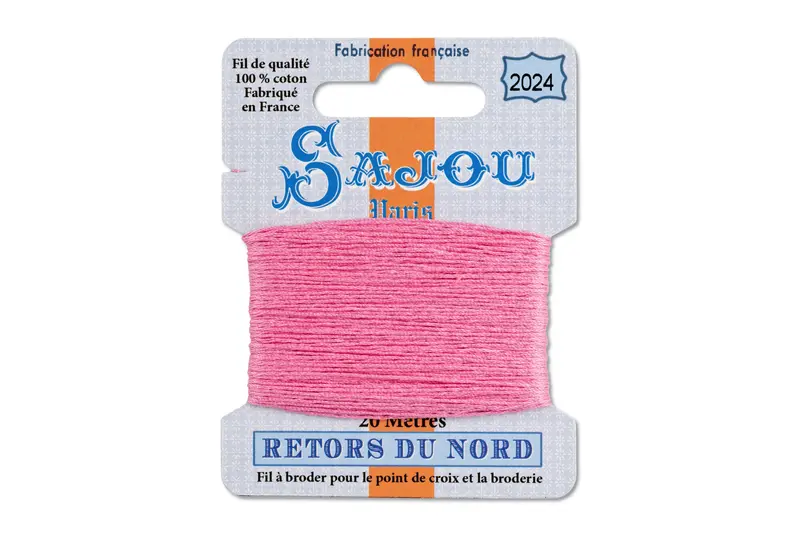 Retors Du Nord Embroidery Floss, #2024 Rose-Bay 1