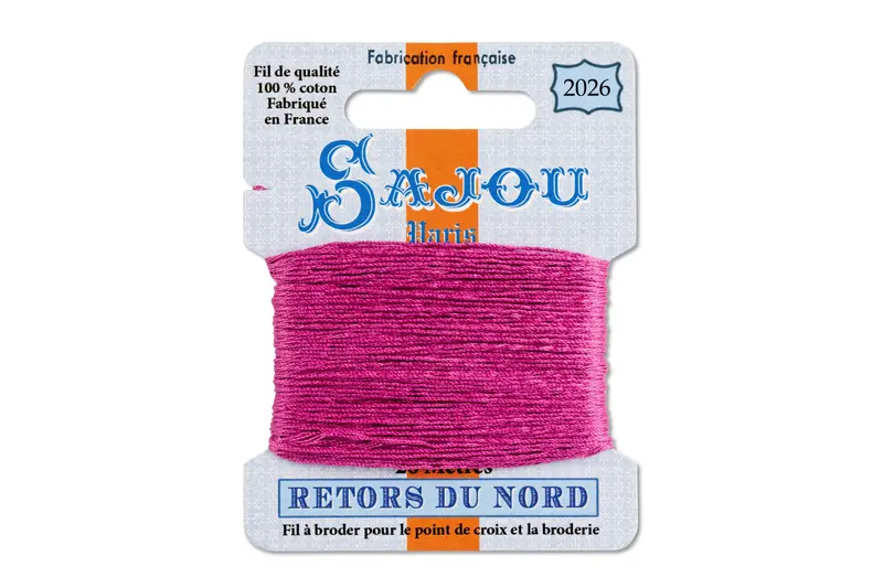 Retors Du Nord Embroidery Floss, #2026 Fuchsia 1