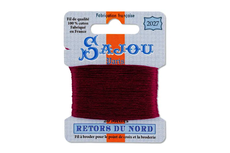 Retors Du Nord Embroidery Floss, #2027 Burgundy 1