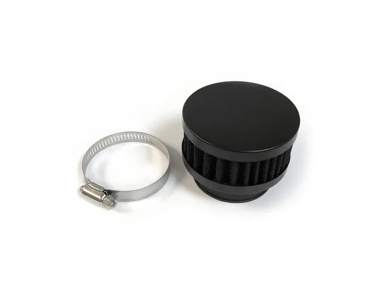 Round Air Filter High Performance - Black 1