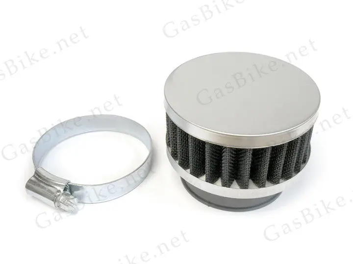 Round Air Filter High Performance - Silver 1
