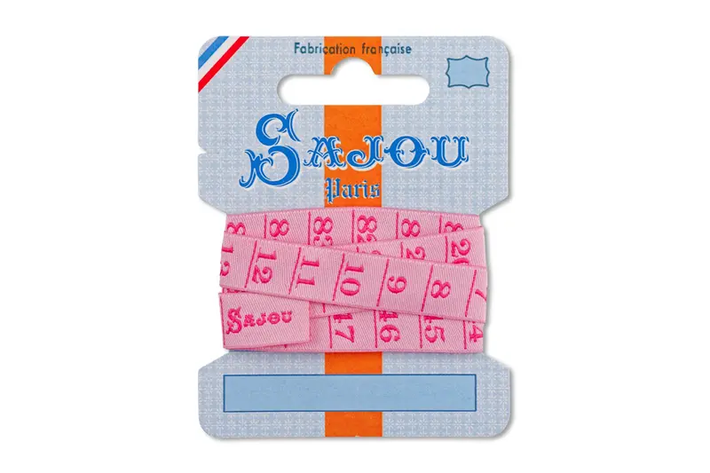Saint-Étienne Woven Ribbon, Pink Ruler 1