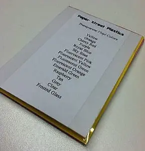 Sample Packs And Swatch Books 1
