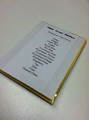Sample Packs Sign Vinyl  3" X 4" Sheets Chromes, Glittering, Flake, Prism, 1