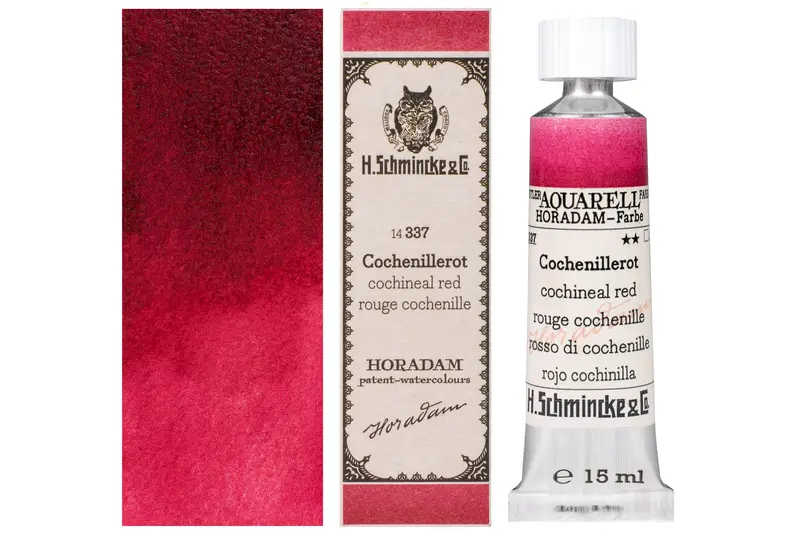 Schmincke Horadam Watercolors, Genuine Cochineal Red (Limited Edition) 1