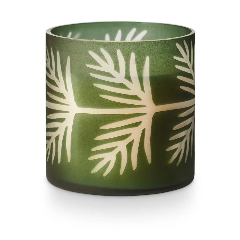 Sequoia Spruce Pine Glass Candle 1