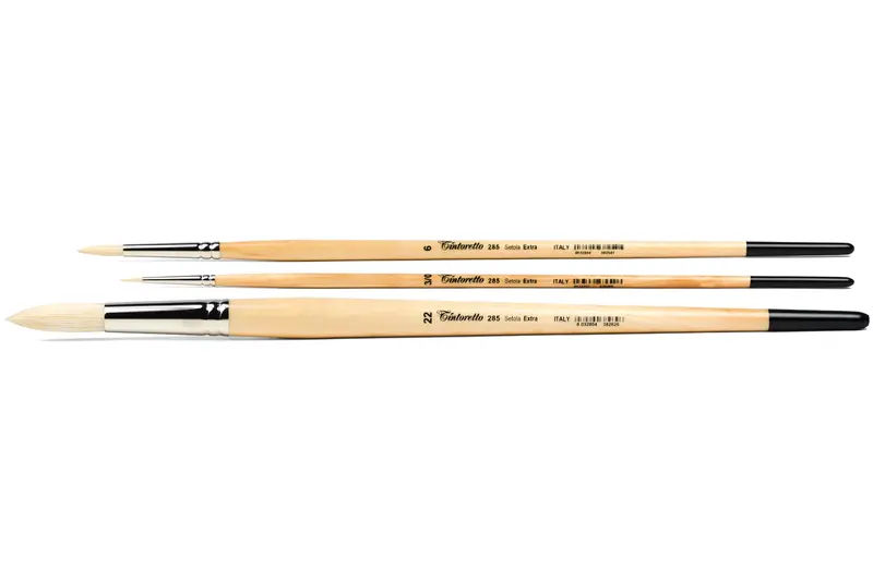 Setola Extra Long-Handled Bristle Brushes, Series 285 (Round) 1