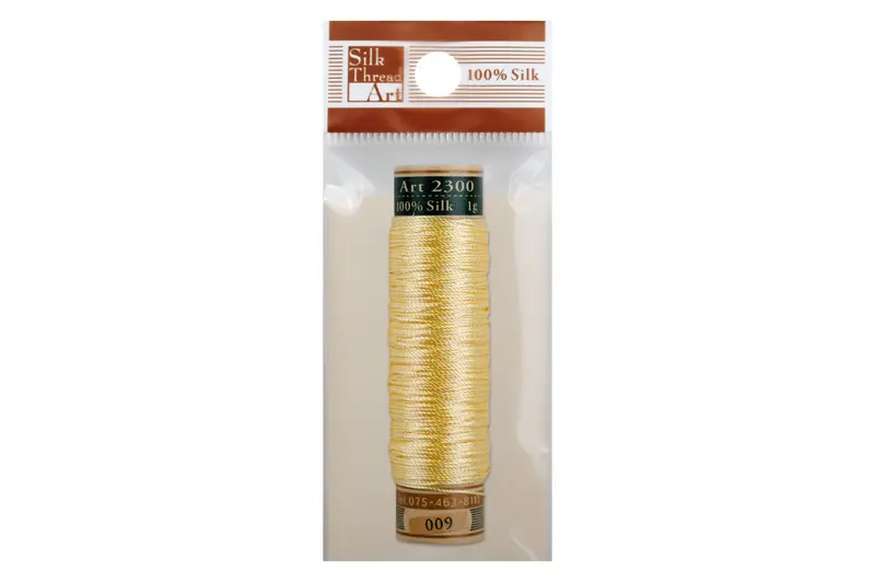 Silk Art Thread, #009 Straw Yellow 1