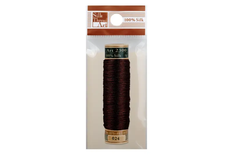 Silk Art Thread, #024 Chocolate Brown 1