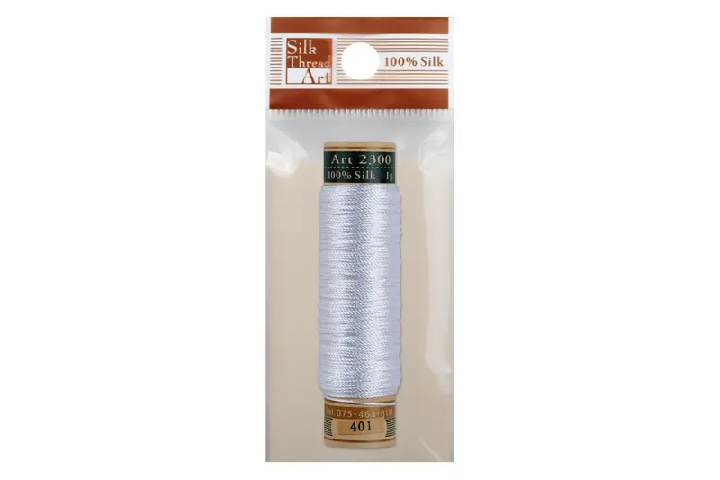 Silk Art Thread, #401 White 1