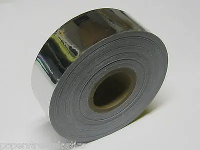 Silver Chrome Vinyl Tape 1" X 50  Ft.     Free Shipping 1