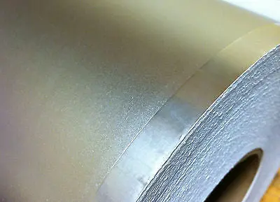 Silver Satin Matte Sign Vinyl, Choose Size , Longlife 24" And 12" Wide Rolls. 1