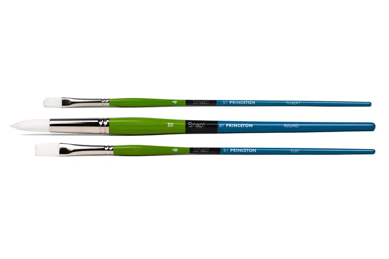 Snap Acrylic Brushes, Long Handle (Series 9800) 1
