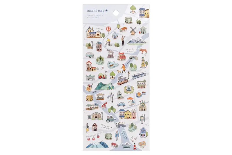 Snowy City Sticker Sheet 1
