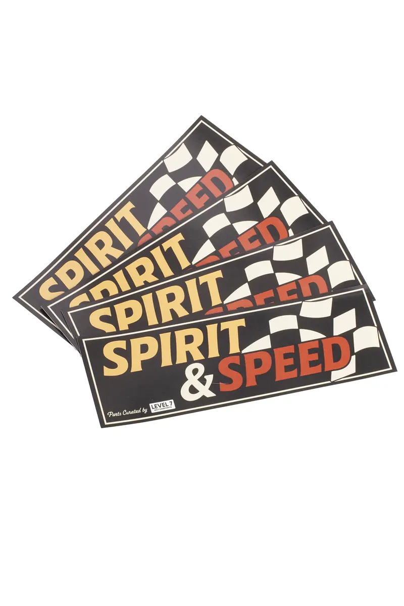 Spirit And Speed Slap Sticker 1