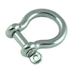 Stainless Bow/Harp Shackle Forged Solid 1