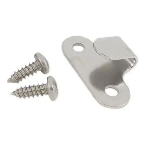 Stainless Steel Lacing Hook With Self Tapping Screws Pk 4 1