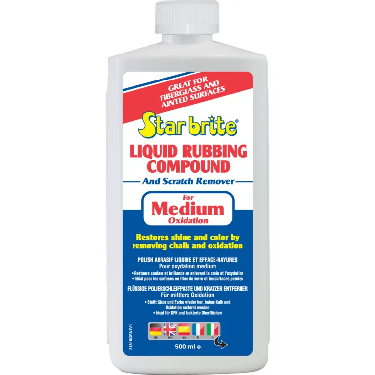 Starbrite Liquid Rubbing Compound Medium Oxidation 500Ml Gpr Painted Surfaces 1