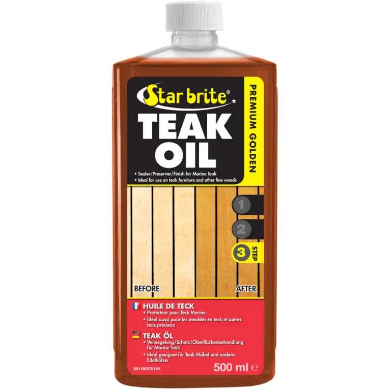 Starbrite Teak Oil 500Ml Seals And Protects Fine Woods. 1