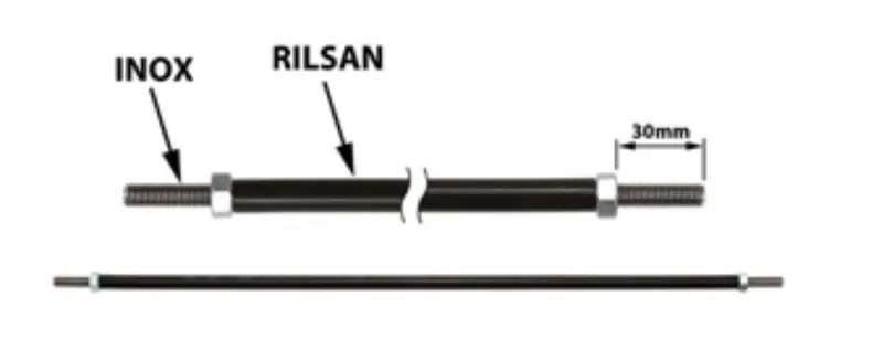 Steel Brake Tie Rod M6x360 1