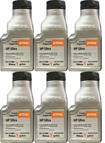 Stihl 0781 313 8002 2.6 Ounce High Performance Ultra 2 Cycle Engine Oil, 6 Pack 1