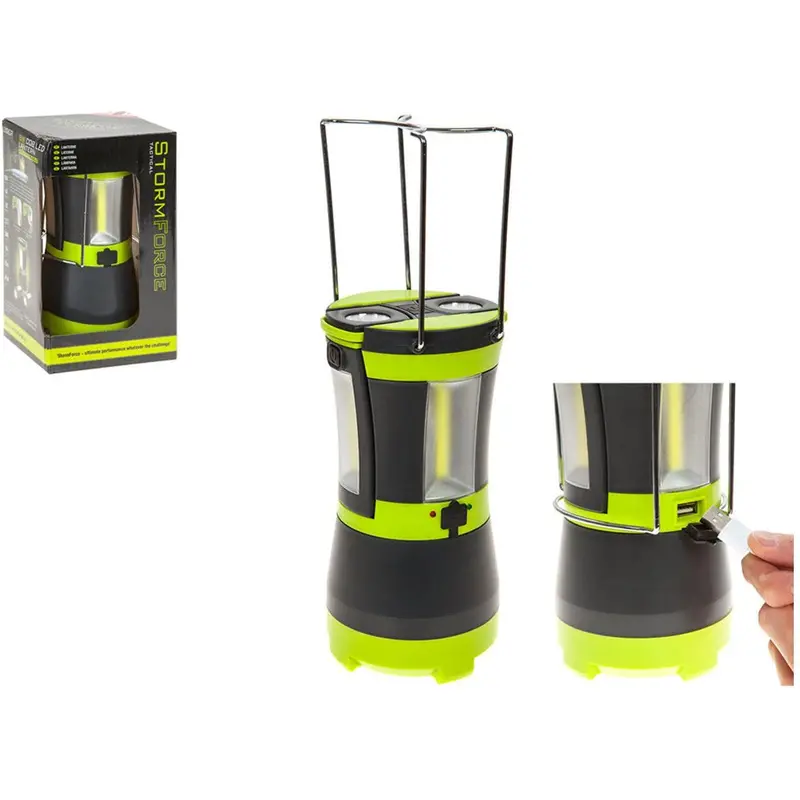Stormforce Rechargeable Cob Lantern & Led Torches 1