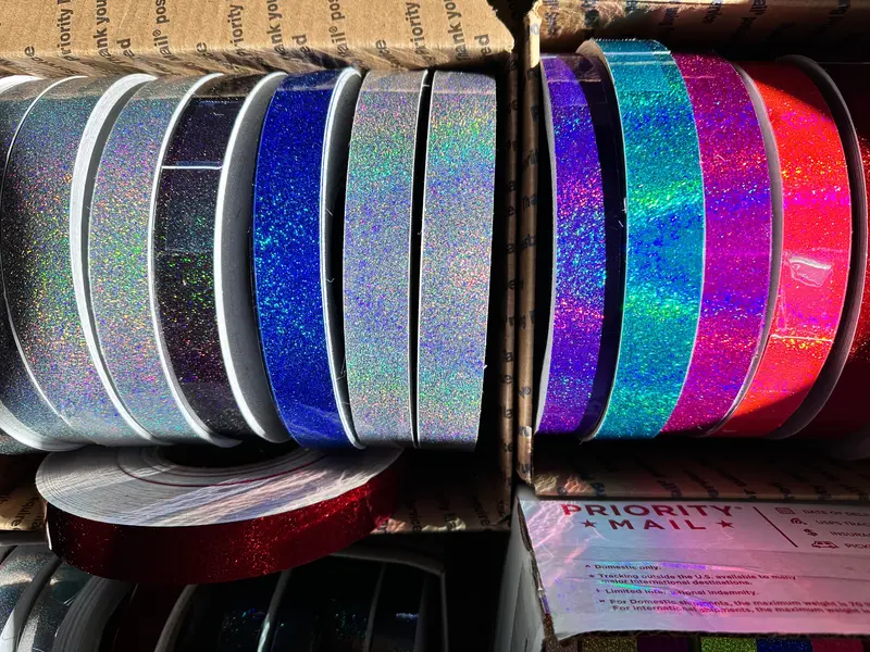 Surplus Tape 1 Inch X 300 Feet, Hologlitter Stardust, Holographic Tape 1