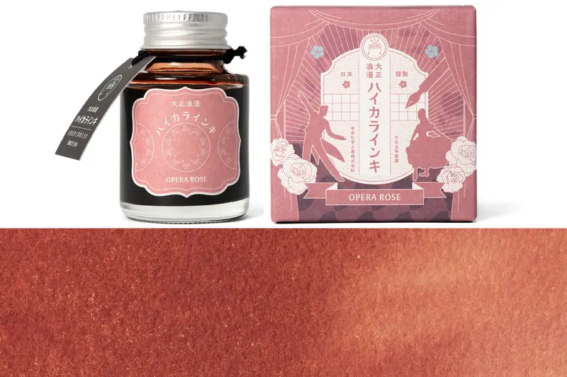 Taisho Roman Fountain Pen Ink, Opera Rose 1