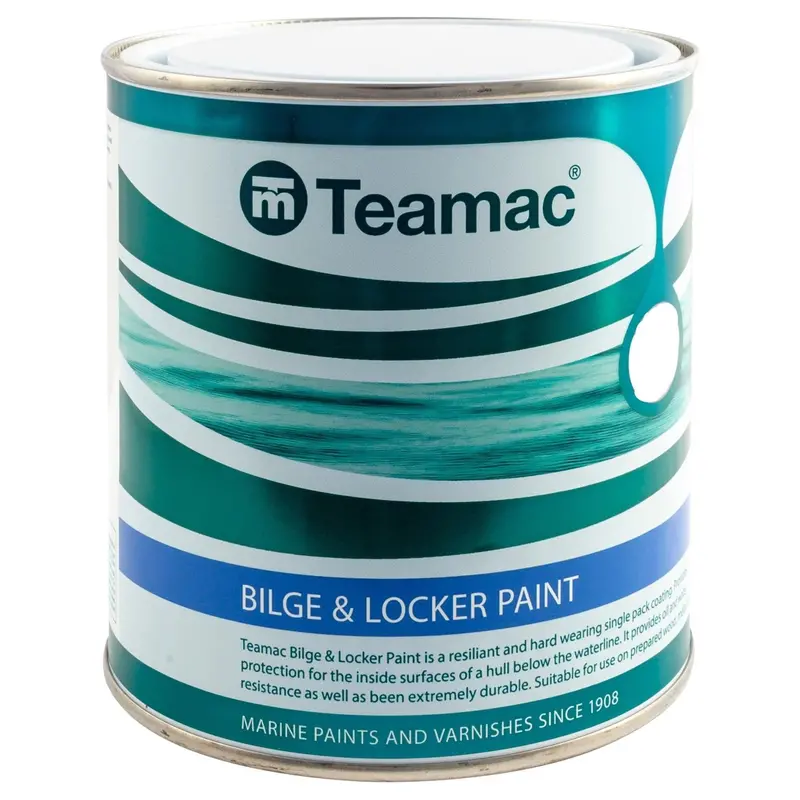 Teamac Bilge And Locker White Paint 1Ltr 1