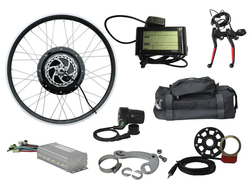 Tesla 26" Electric Conversion Front Wheel - 48 V 1000 W (With Disc Brake And Lcd) 1