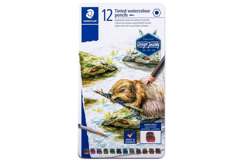 Tinted Graphite Pencils, Set Of 12 1