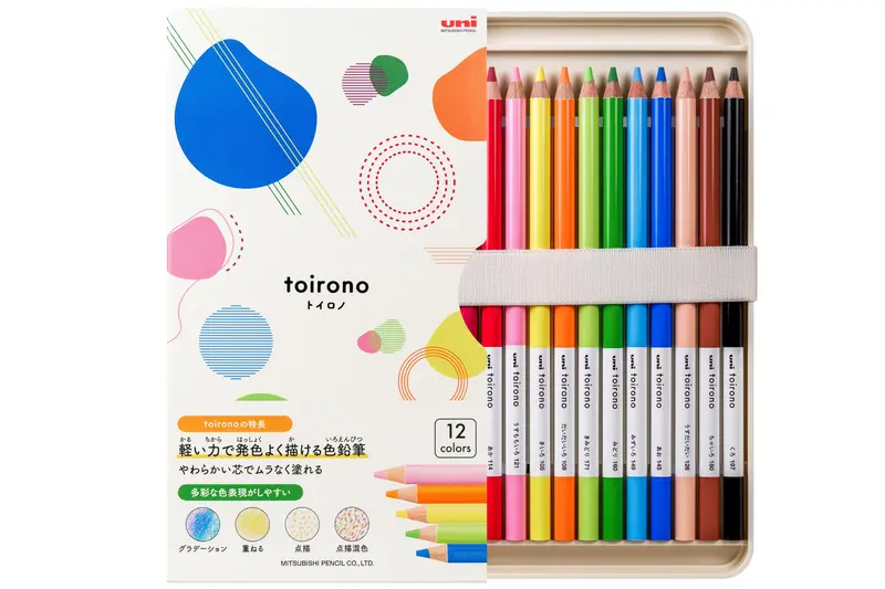Toirono Colored Pencils, Set Of 12 1