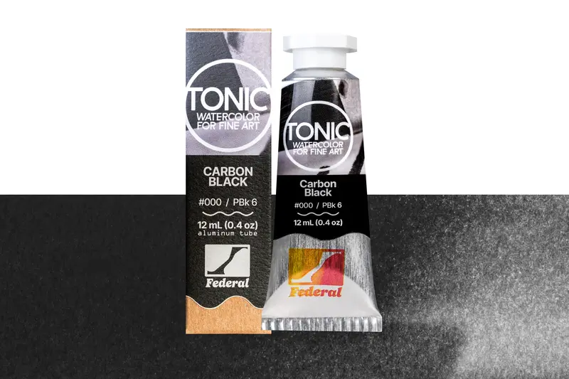 Tonic Watercolor, 12 Ml Tube, #000 Carbon Black 1