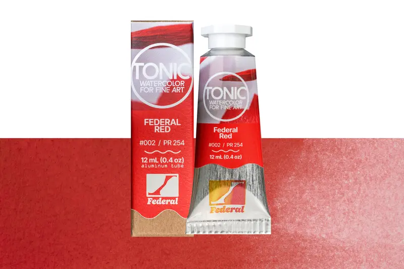 Tonic Watercolor, 12 Ml Tube, #002 Federal Red 1