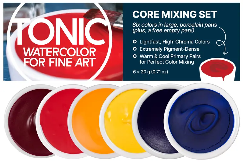 Tonic Watercolor, Core Mixing Set Of 6 1