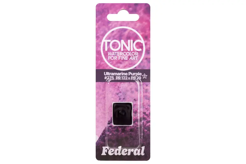 Tonic Watercolor Half Pans, #275 Ultramarine Purple 1